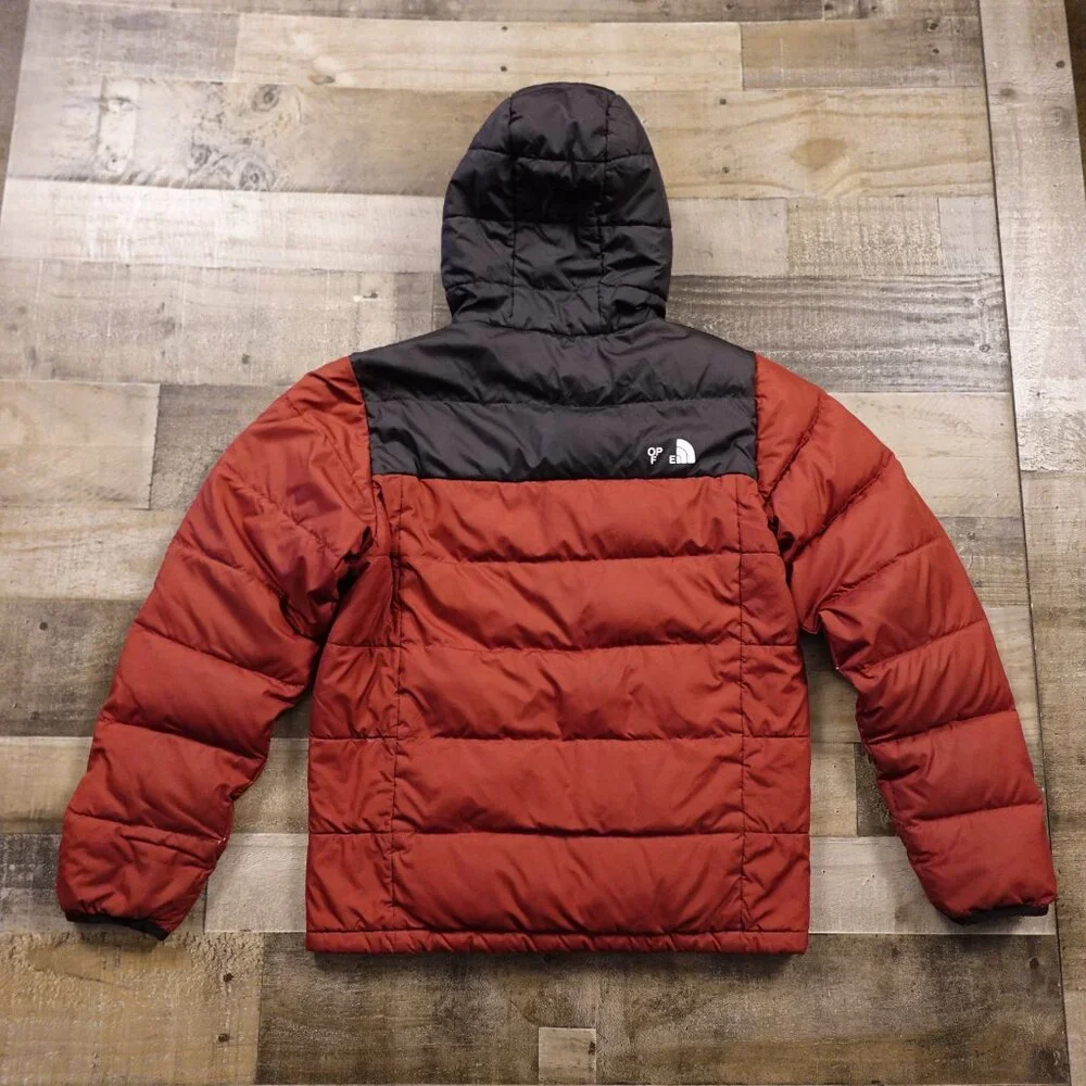 The North Face Roxborough Luxe Hooded Jacket Men’s‎ Small Burgundy Black Puffer